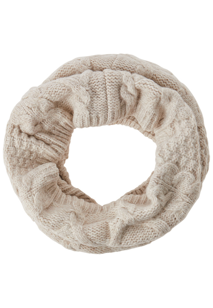 Schlauchschal mit Zopfmuster