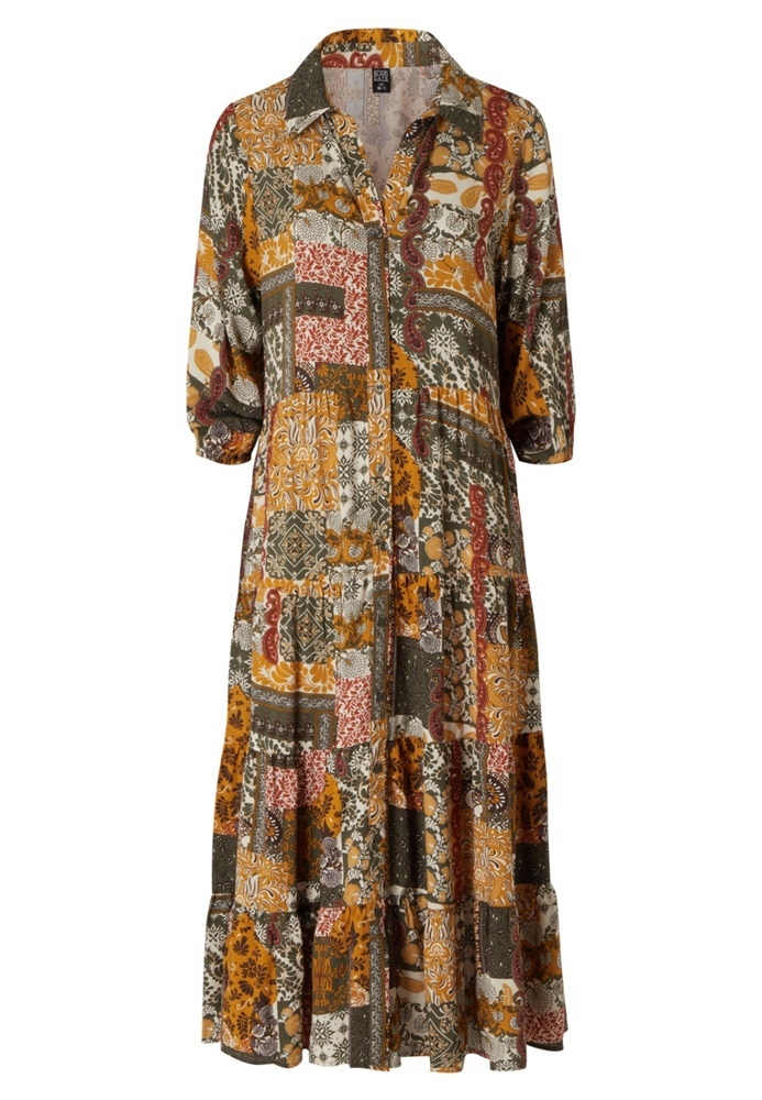Stufenkleid mit Paisley-Muster