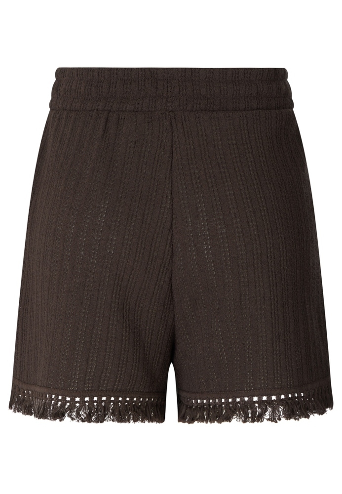 Damenshorts mit Fransensaum