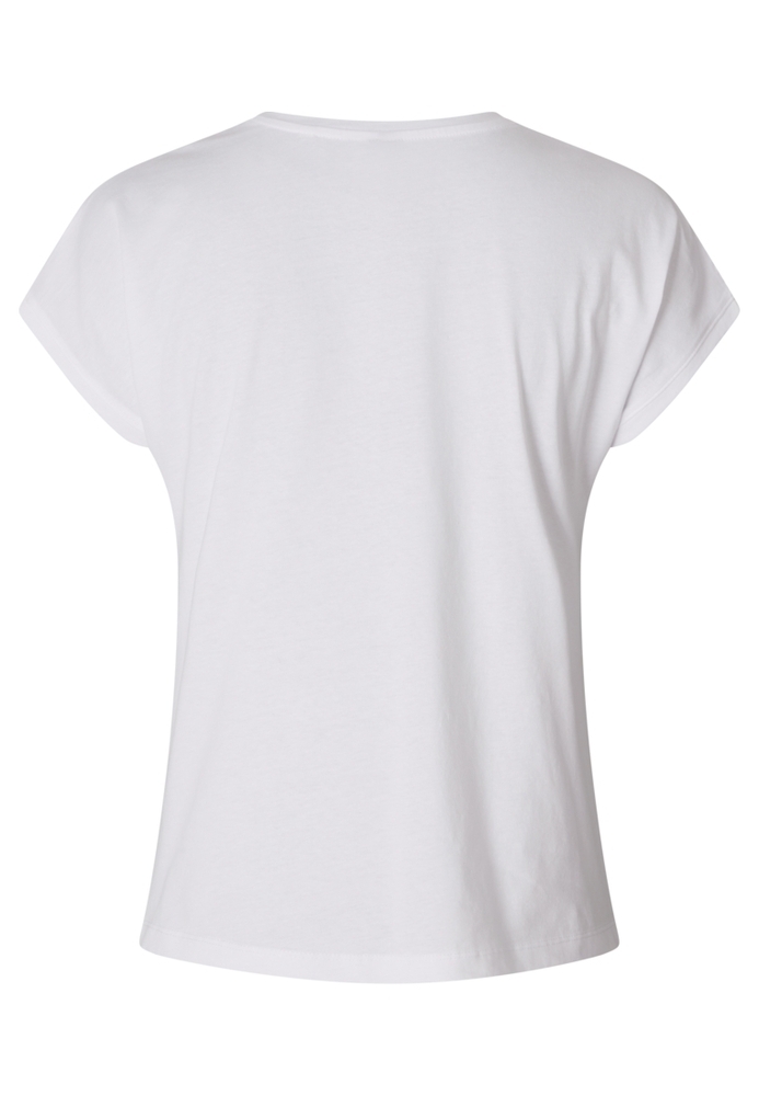T-Shirt mit Blütenapplikation