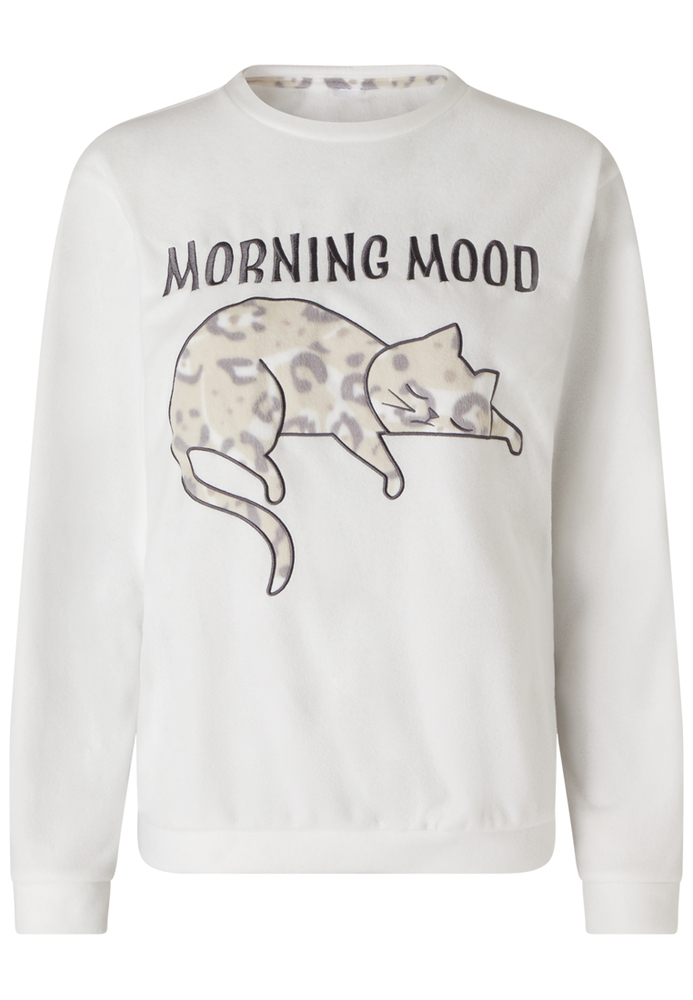 Pyjama-Shirt mit Katzen-Motiv