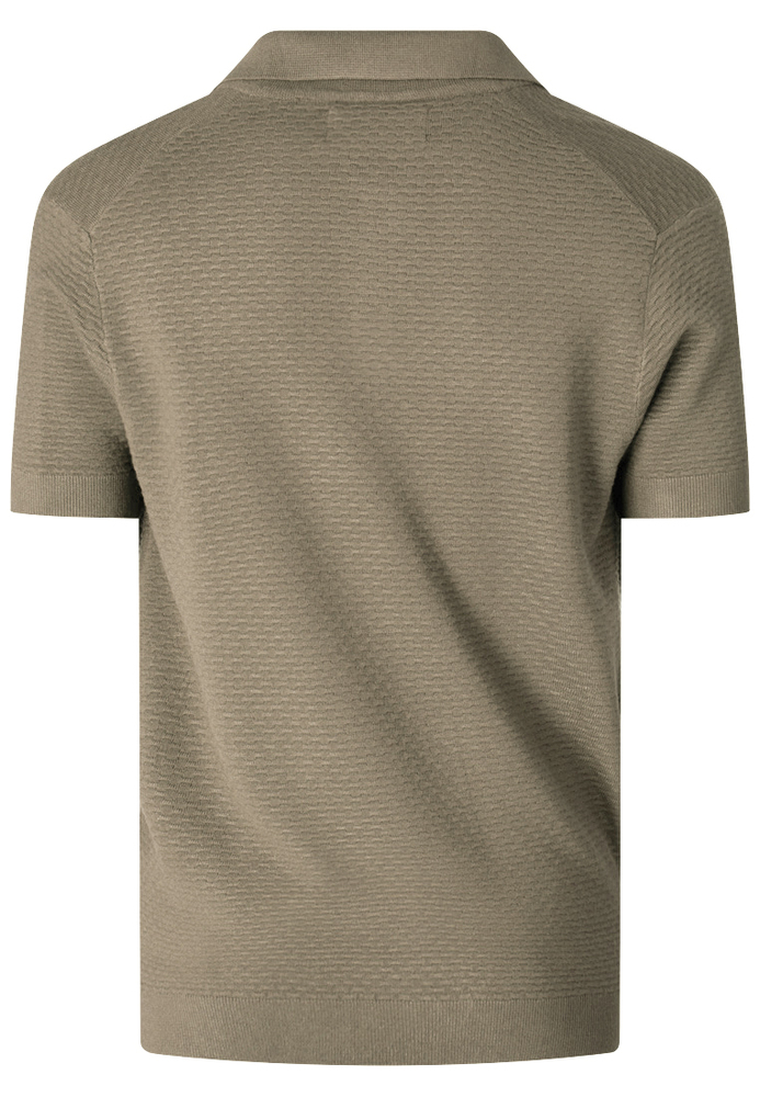 Poloshirt mit All-Over-Struktur