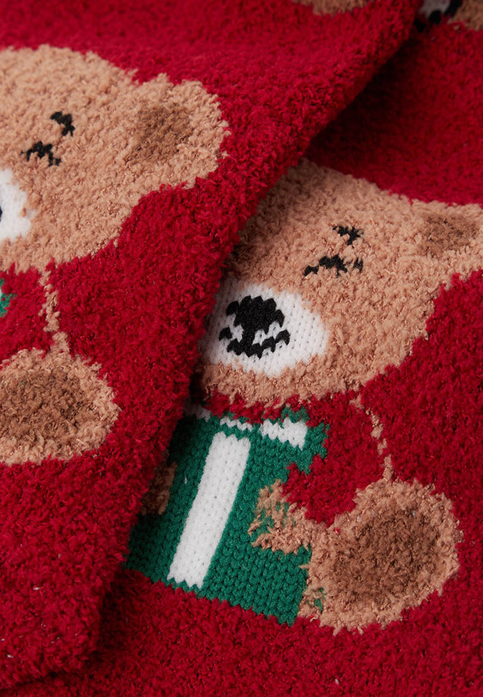 Kuschelsocken mit Bärchen-Motiv
