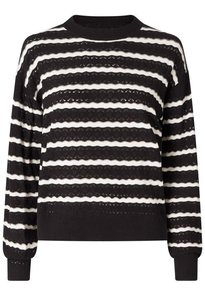 Strickpulli mit Streifenmuster