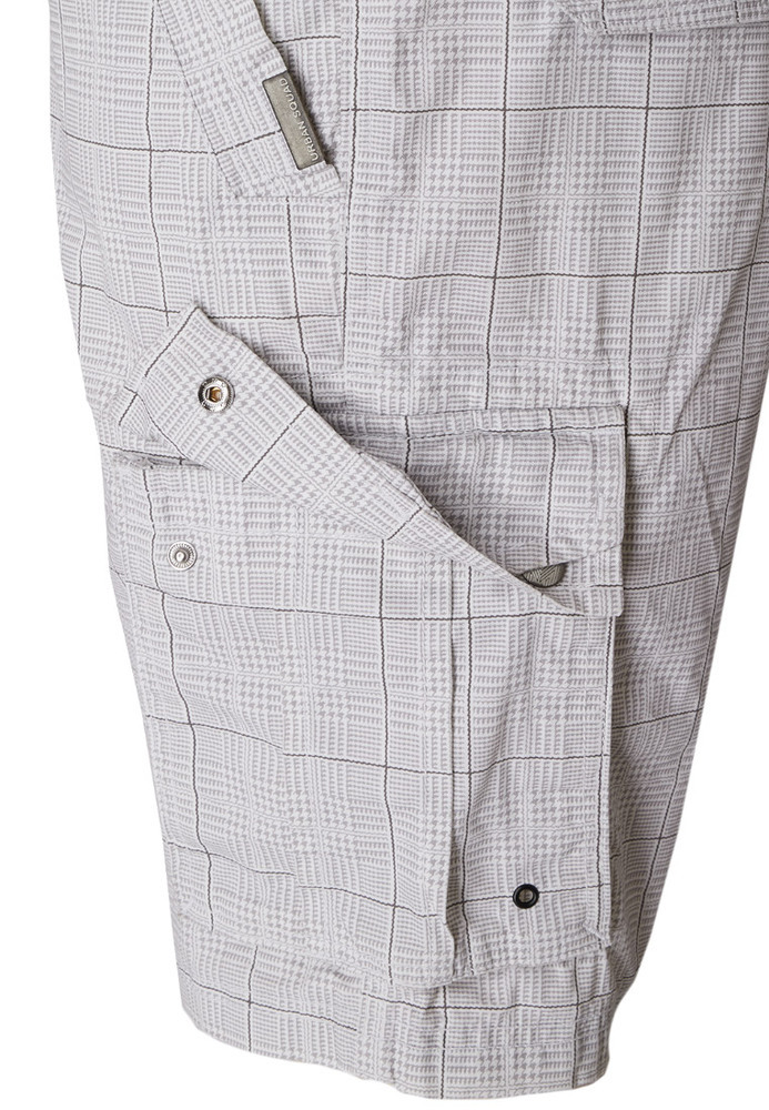 Cargo-Shorts mit Karo-Muster