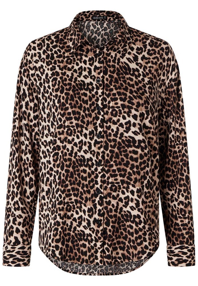 Bluse im Leo-Look