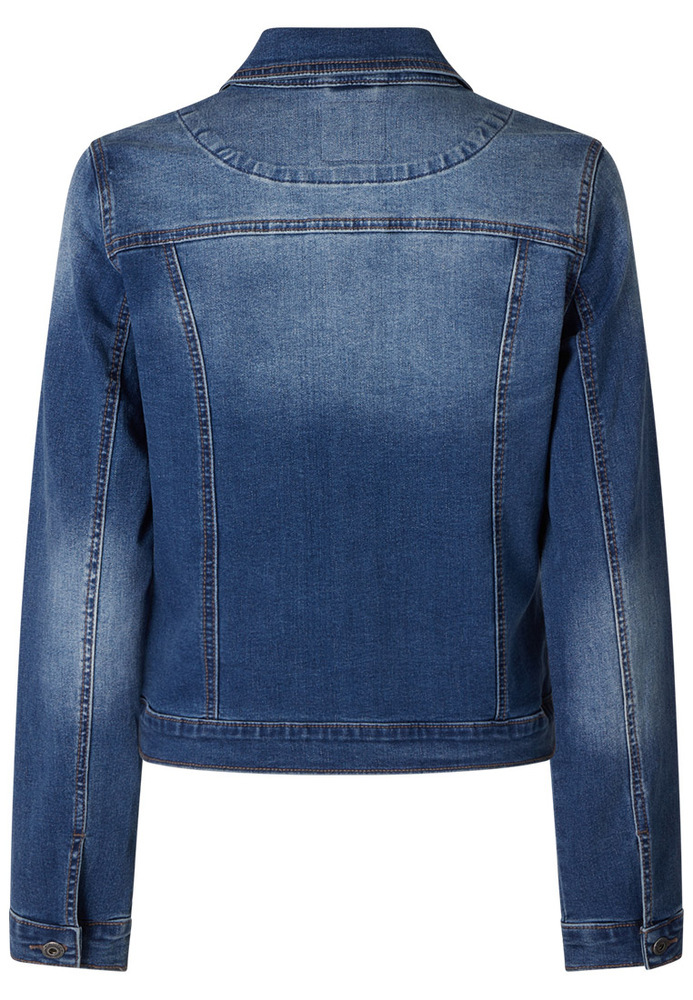 Jeansjacke im Used-Look