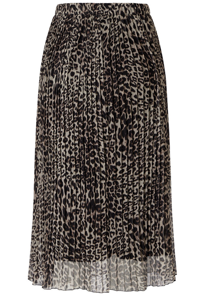 Plissee-Rock im Leo-Look