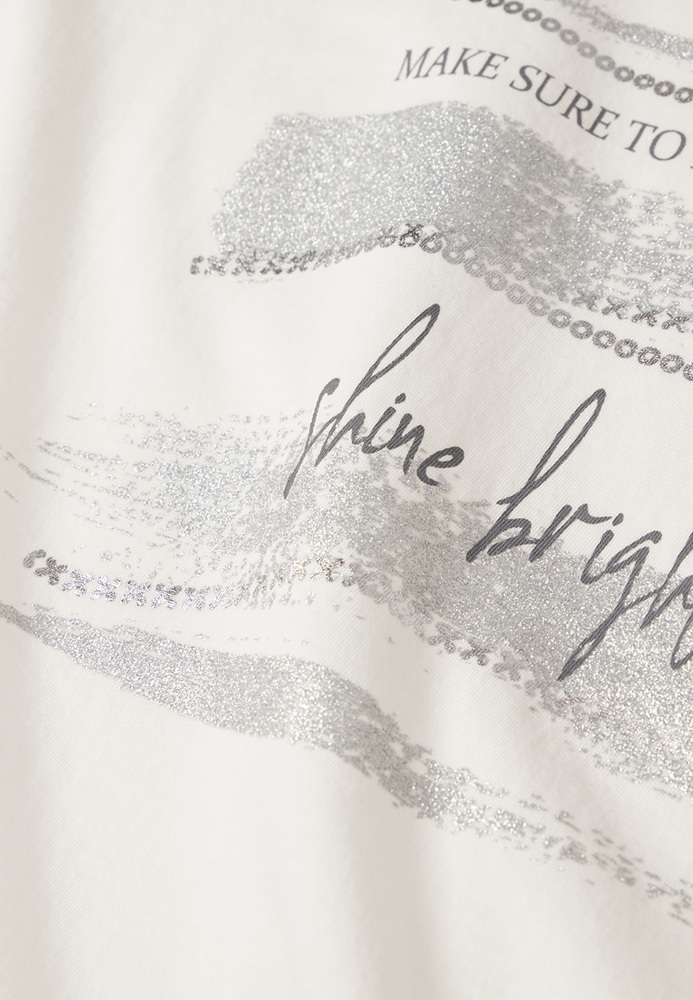 Shirt mit Folien-Print