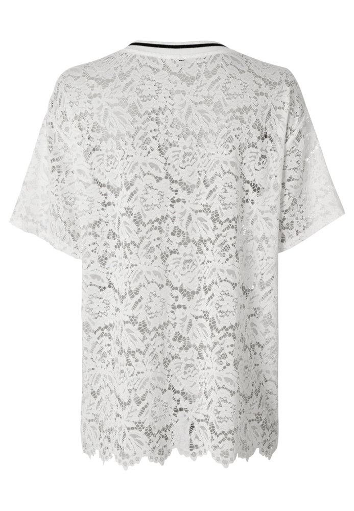 Spitzenshirt mit Frontprint