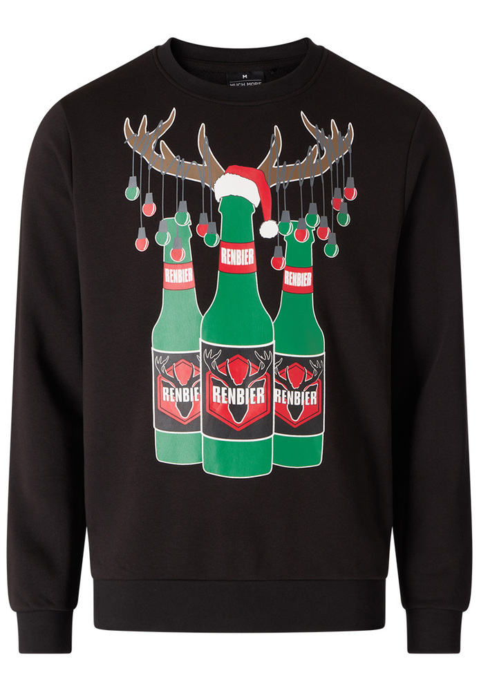XMAS-Sweatshirt mit Bier-Motiv