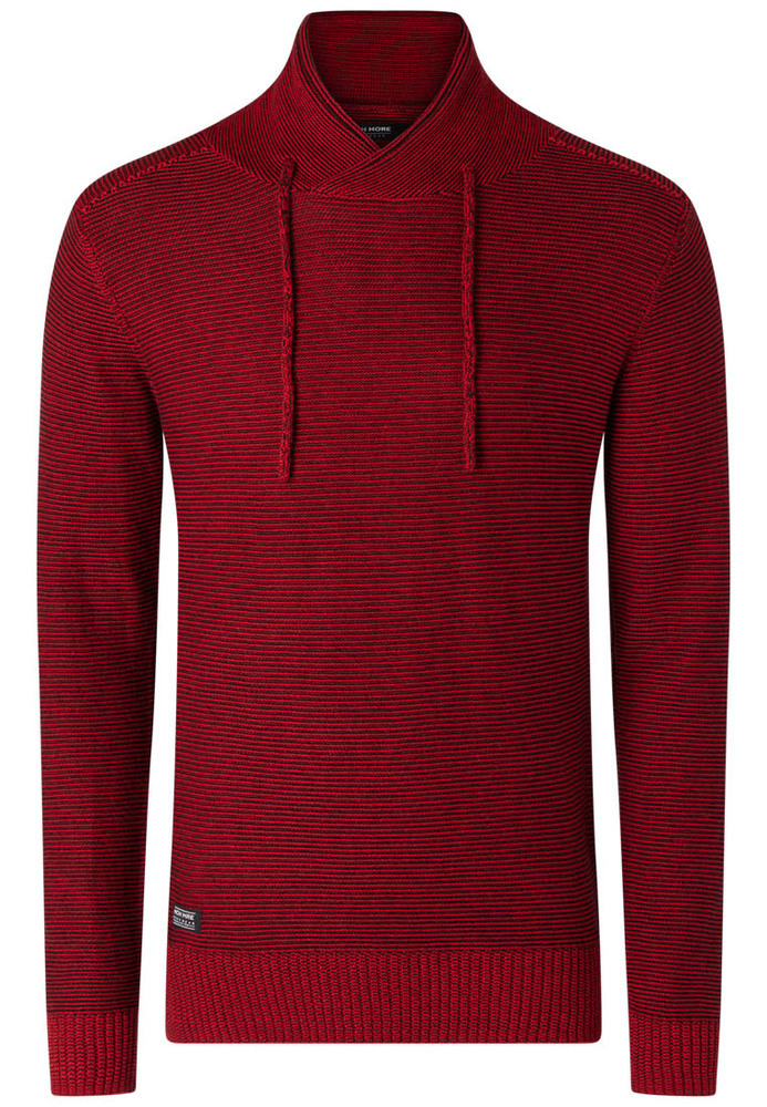 Strickpulli mit Schalkragen