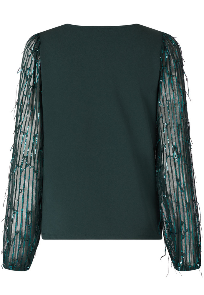 Bluse im Glitzer-Design