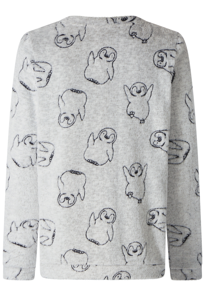 Pyjama-Shirt mit Pinguin-Design