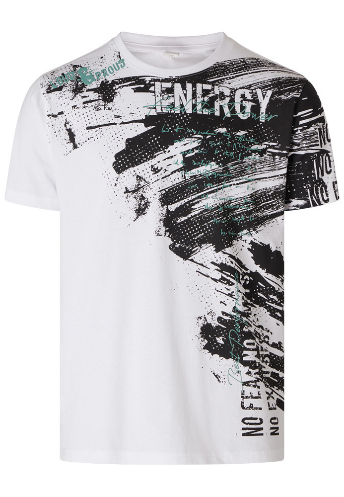 T-Shirt mit Paint-Brush-Effekt