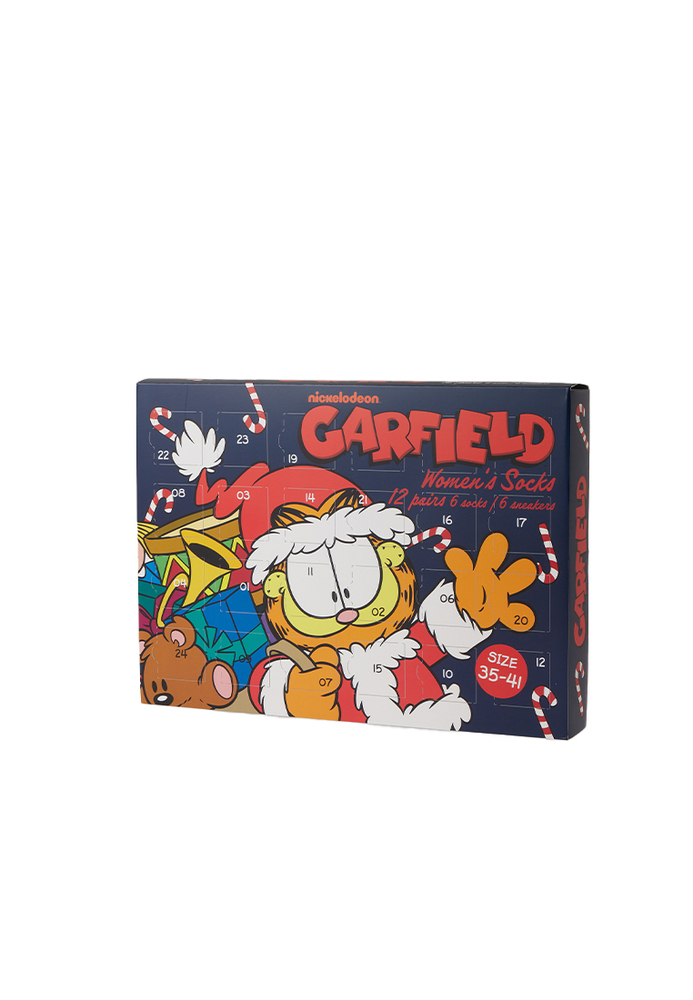 Adventskalender mit Garfield-Socken