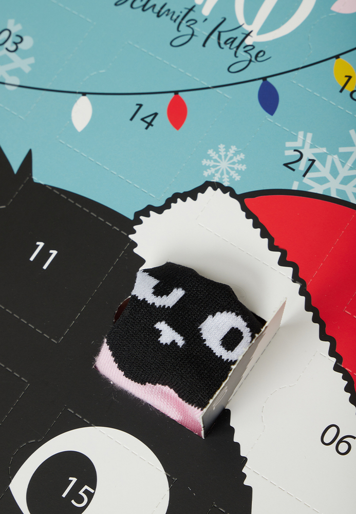 Adventskalender mit Hildegard-Socken