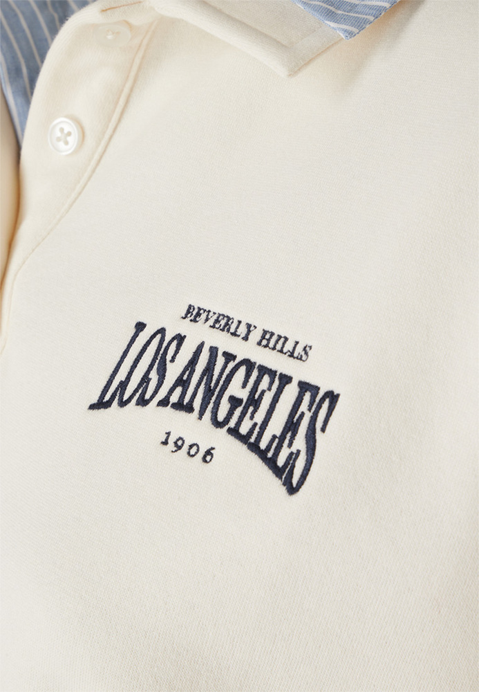 Sweatshirt mit Blusen-Details