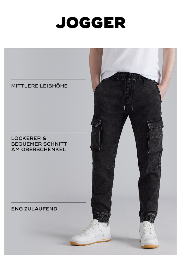 Cargo-Jogger im Used-Look