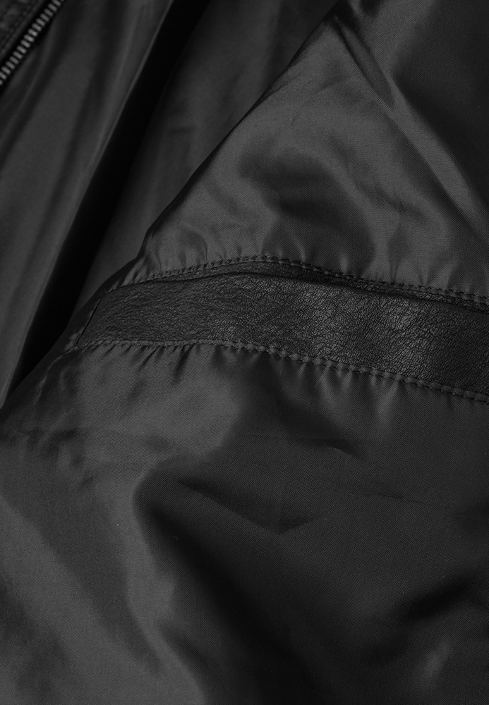 Bikerjacke aus Leder-Imitat