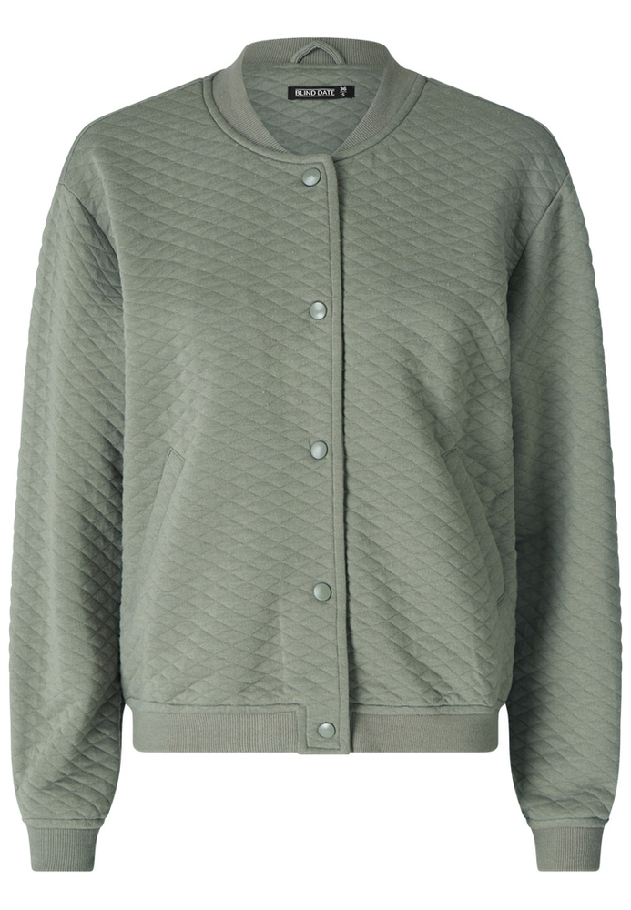 Sweatjacke mit All-Over-Muster