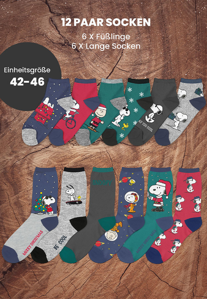 Socken-Adventskalender PEANUTS | SNOOPY