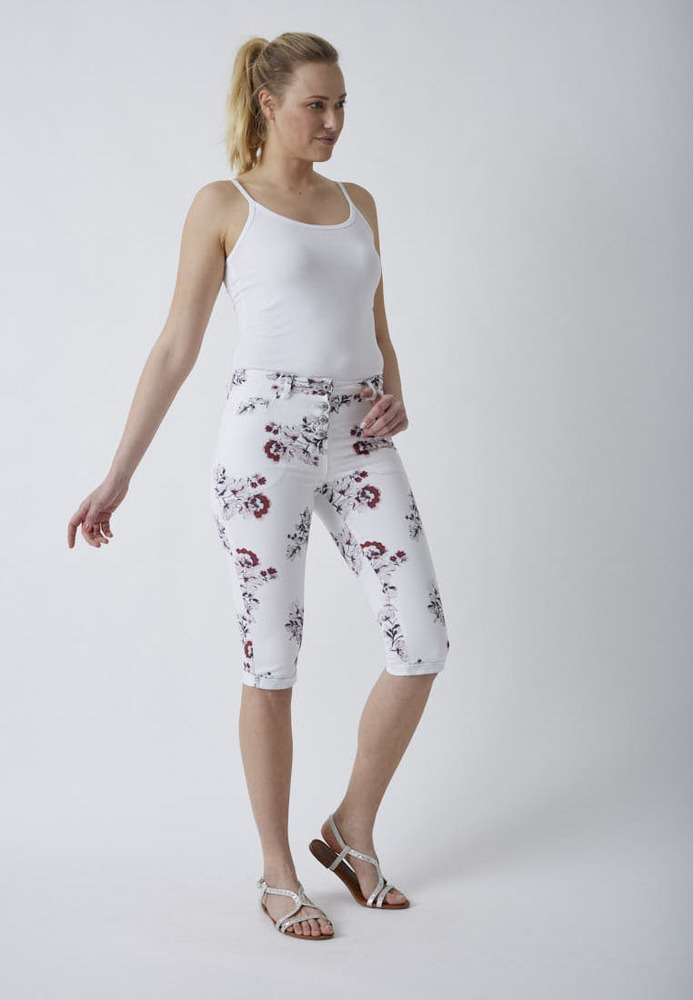 Caprihose mit All-Over-Muster
