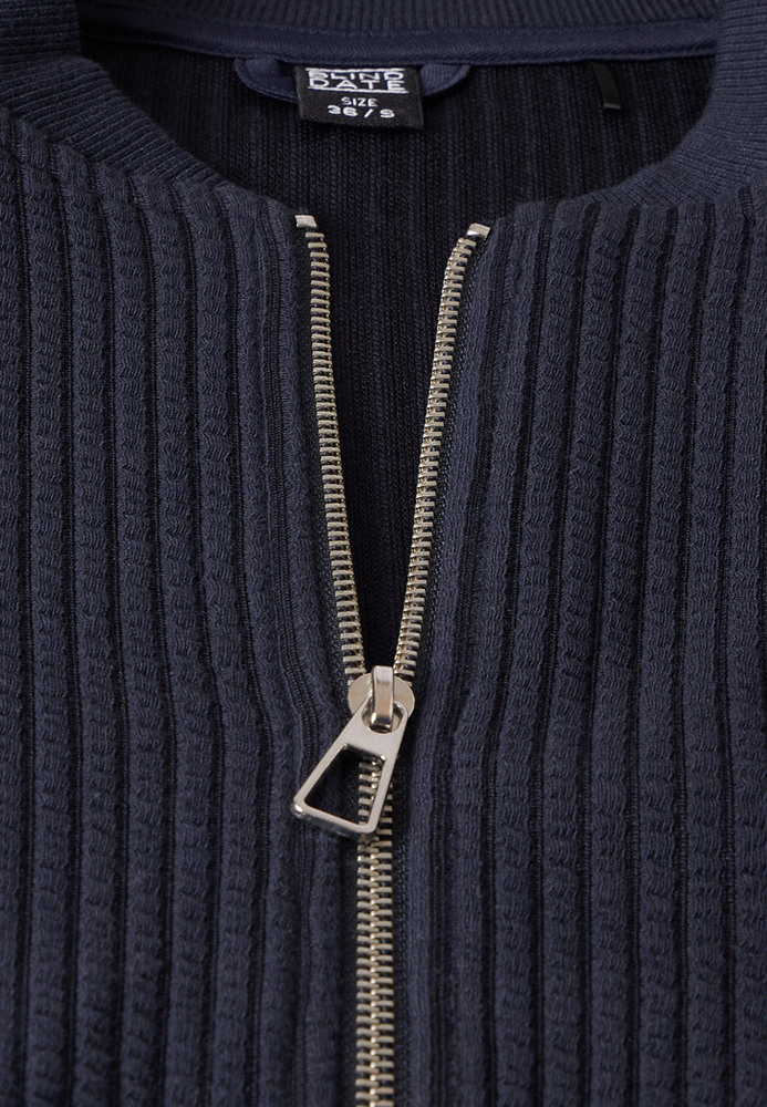 Blouson-Jacke mit Rippstruktur Blouson-Jacke mit Rippstruktur