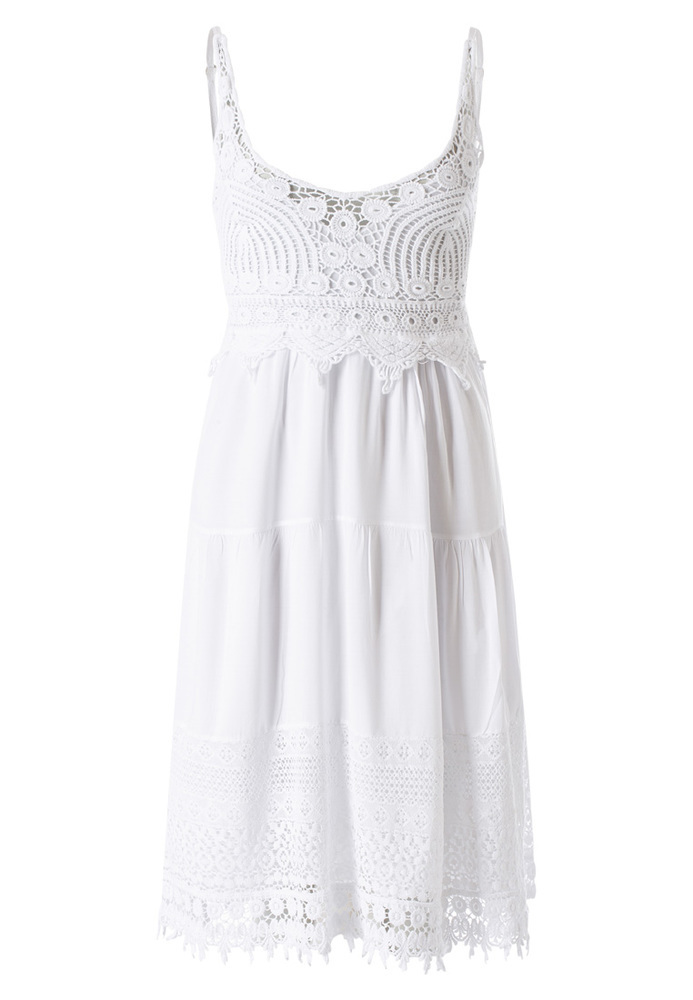 Kleid mit Crochet-Spitze