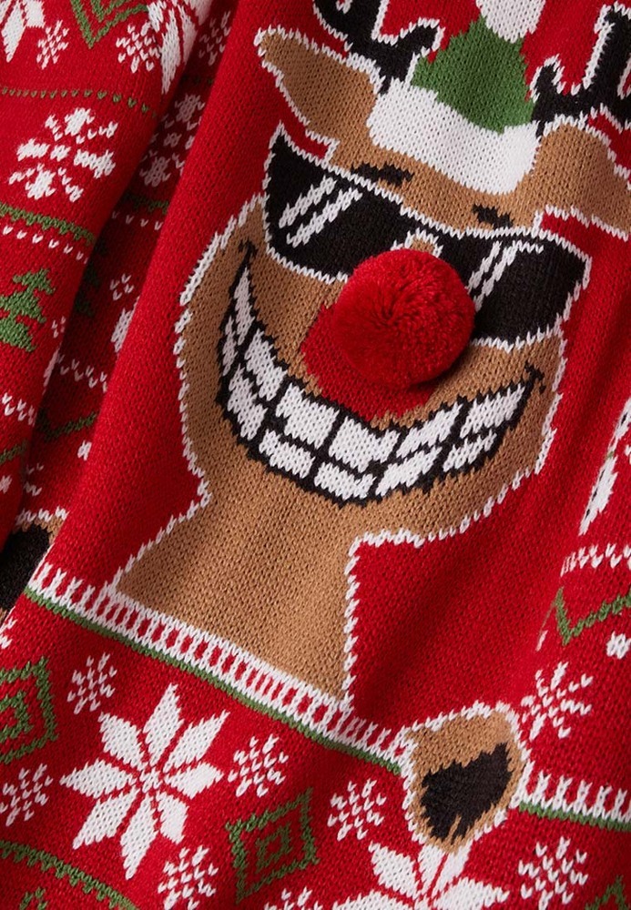 XMAS-Pullover mit All-Over-Muster