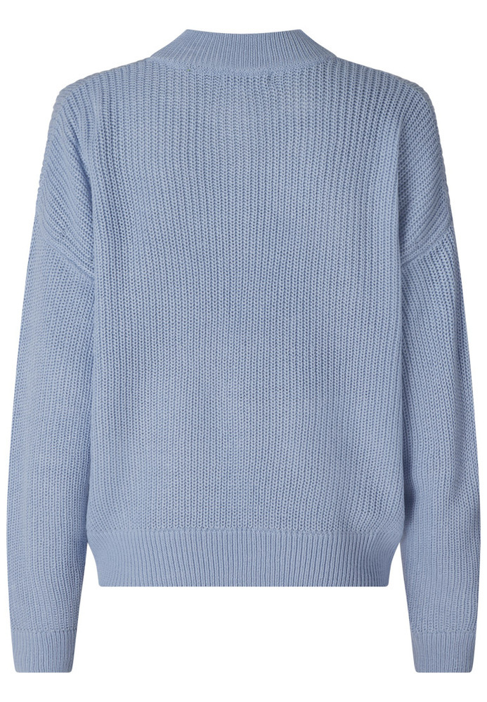 Strickpullover mit Stehkragen