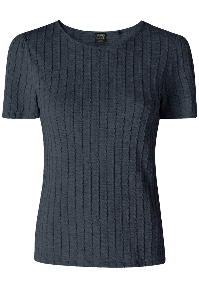 Shirt in Strick-Optik