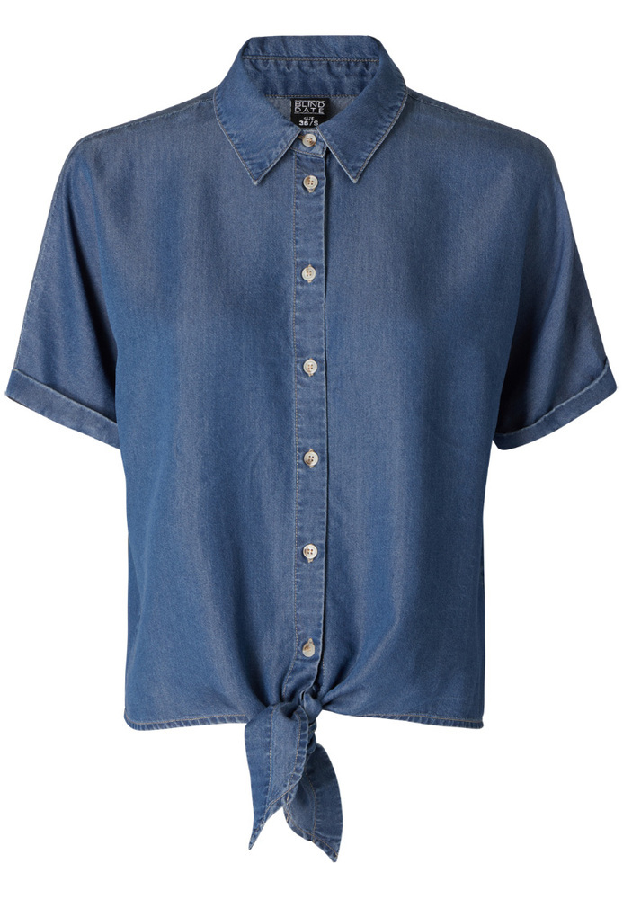 Bluse mit Knoten