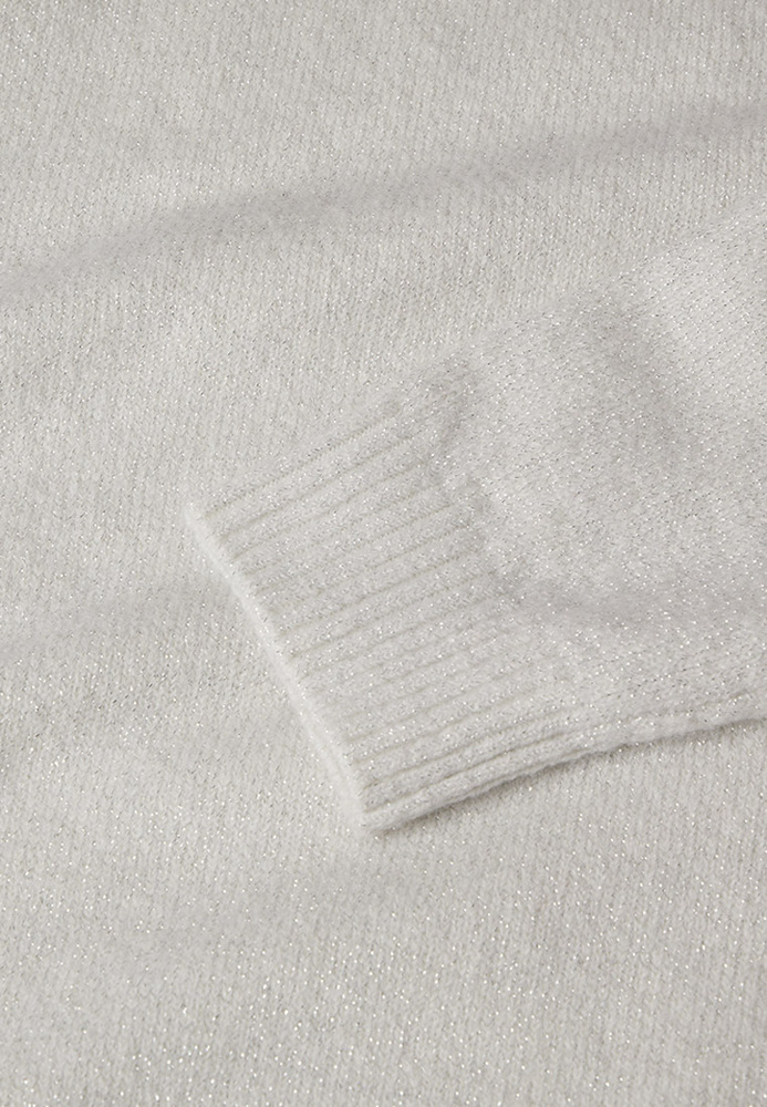 Strickpullover in Glitzer-Melange