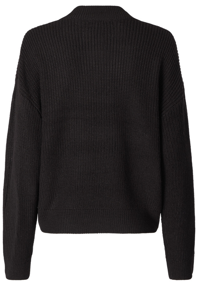 Strickpullover mit Stehkragen