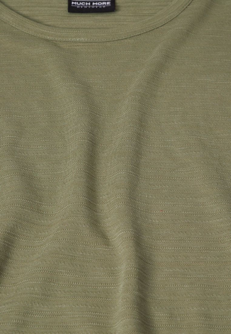 T-Shirt mit Material-Struktur