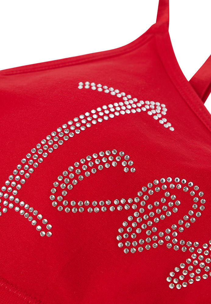 Bustier mit Strassschriftzug