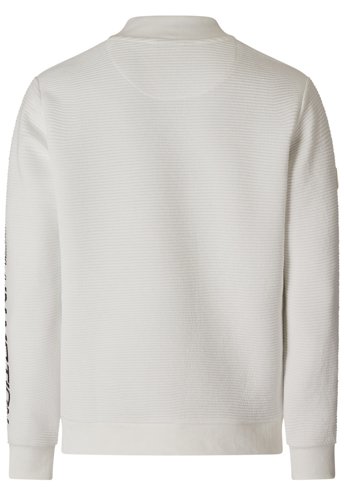 Sweatjacke mit All-Over-Struktur