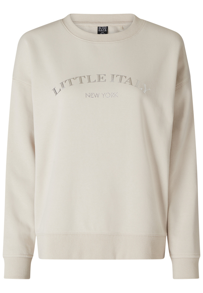 Sweatshirt mit Folien-Schriftzug