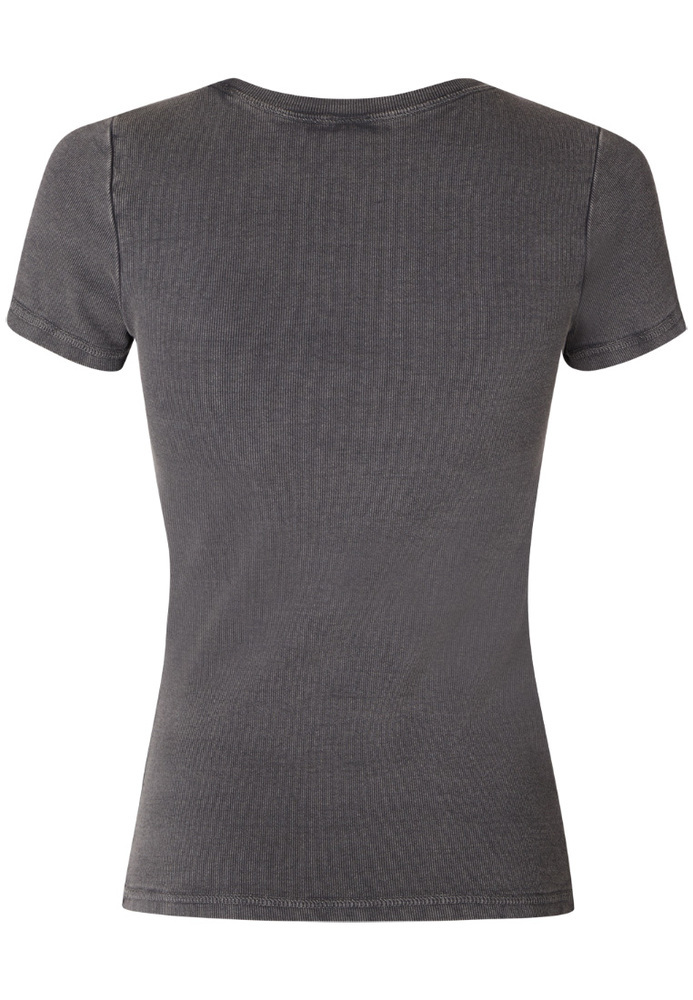 Shirt in Ripp-Struktur