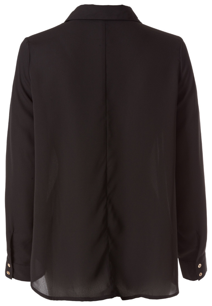 Bluse im Vokuhila-Style