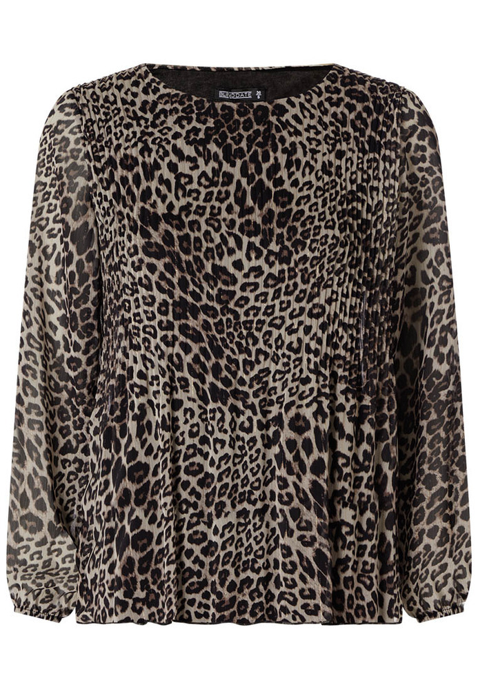 Bluse im Leo-Look