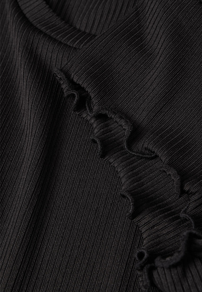 Pyjama-Top mit Rollkante