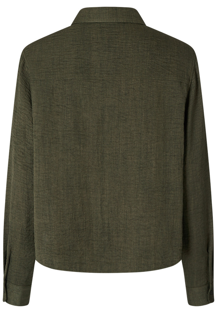 Bluse in Melange-Optik