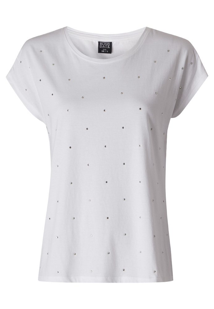 Shirt mit Strasssteinen
