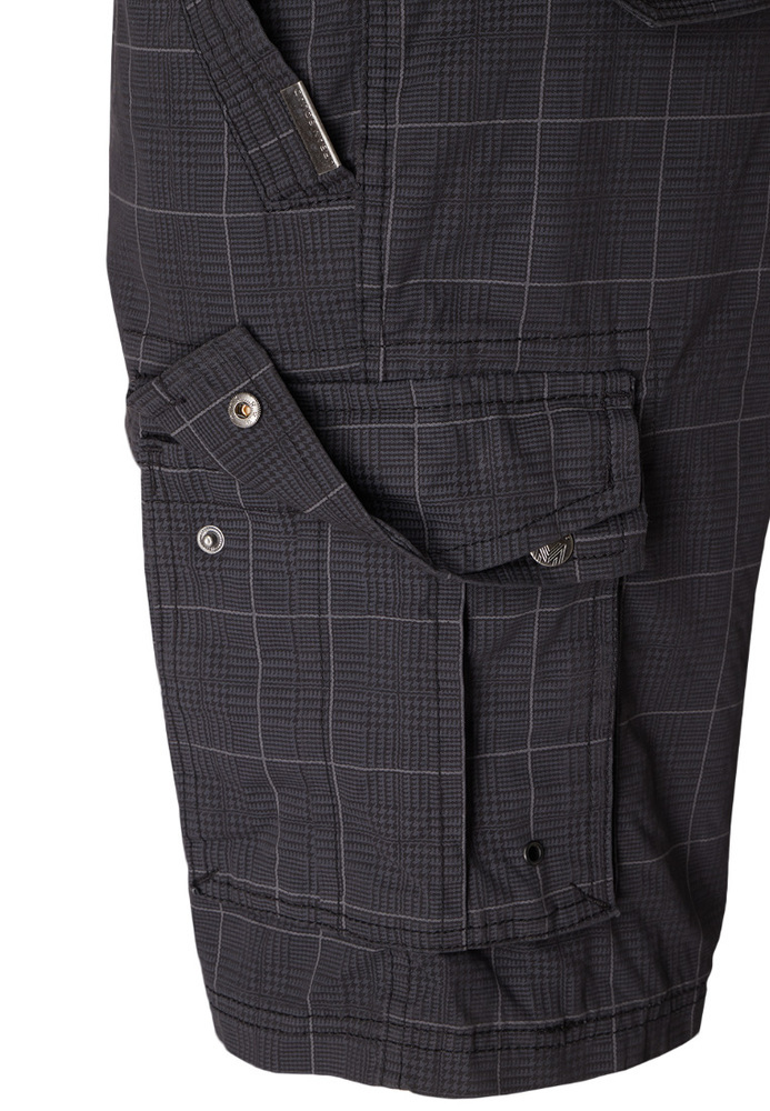 Cargo-Shorts mit Karo-Muster