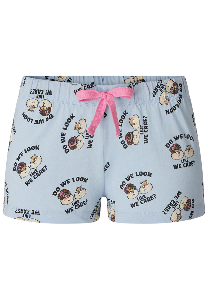 Pyjama-Shorts mit Comic-Print