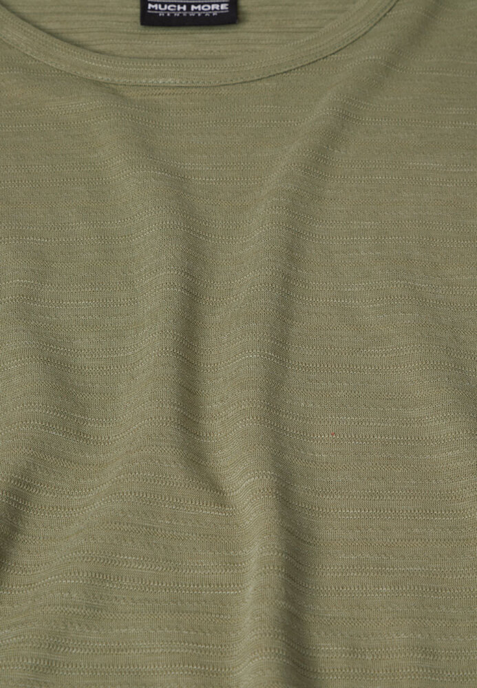 T-Shirt mit Material-Struktur