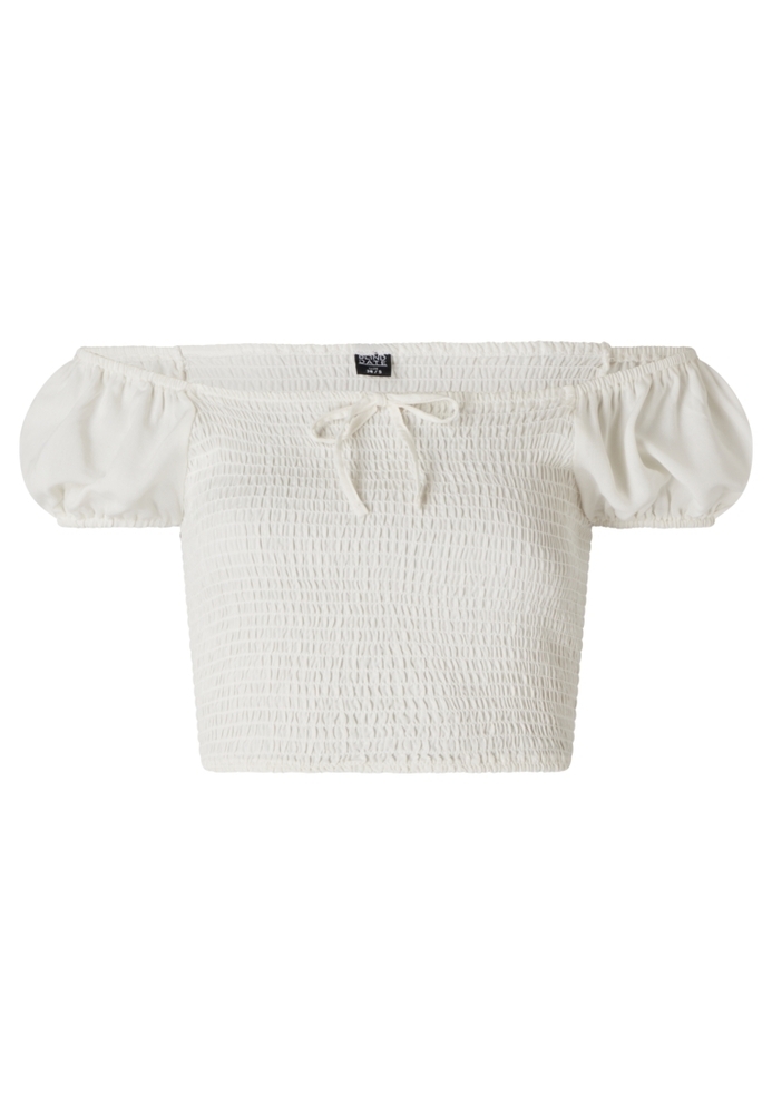 Carmenshirt mit Schnürung