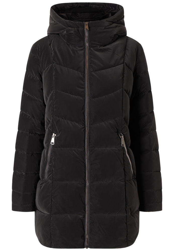 Steppmantel mit Kapuze